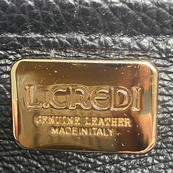 L.CREDI Convertible Leather Backpack Messenger in Black main image 6